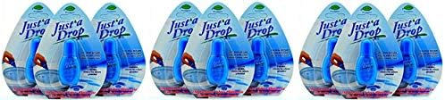 Just A Drop Toilet Personal Odor Reducer and Neutralizer - 6 Ml travel size,Blue (9-(Pack))