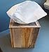 Tissue Box Cover in barnwood. Rustic Decorative Barn Wood, Square Kleenex Boxes, Wooden tissue box holder. Farmhouse bathroom decor. Cottage Style Cabin Decor. Naturally AllBarnWood.