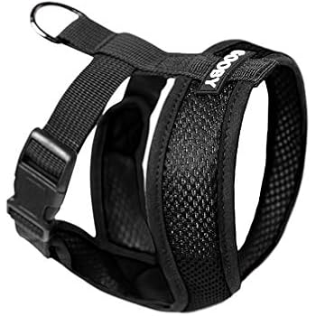 Gooby - Comfort X Head-in Harness, Small Dog Harness with Patented Choke Free X Frame, Black, Medium