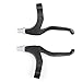 Bicycle Brake Levers 2pcs Anti-Skid Mountain Bike Brake Handles 4 Finger 2.2cm Diameter for Most Bicycle, Road Bike, MTB, BMX, Cycling (Aluminum Alloy, Non-Slip)thumb 4