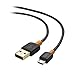 Cable Matters 3-Pack Short USB to Micro USB Cable (Micro USB Charging Cable) in Black 3 ft