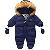Baby Snowsuit Fleece Romper Winter Jumpsuits Baby Sleepsuit Verdikte Onesie Hooded Nachtkleding