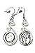 Mini Snap Jewelry Swirl Designer French Hook Earring fits 12mm Petite Ginger Style Charms My Prime Gifts