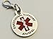 Emotional Support Animal Tag ESA Tags for Small Dogs. Red Medical Alert Symbol .999 inch Service Dog Vest ID Tag. Quick Release Lobster clamp Allowing Switching from Harness Collars and Vest.