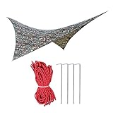 Alinory Hammock, 1Pc Outdoor Portable Rainproof Hammock Tent Tarp Shelter Camouflage 275275cm