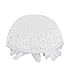 Mikey Store Winter Warm Woolen Flower Toddlers Infant Baby Girl Hair Band Headband Headwear Hat (White)