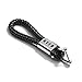 Hongyingcar For Audi Logo Emblem Key Chain Key Ring Metal Alloy BV Style Black Leather Gift Decoration Accessories By