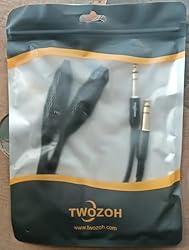 Twozoh XLR Female to 1/4 Inch (6.35mm) TRS Cable