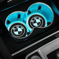 Arwiucyo 2PCS Led Cup Holder Lights Car Coasters 7