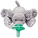 Nookums Paci-Plushies Buddies - Elephant Pacifier Holder - Adapts to Name Brand Pacifiers, Suitable for All Ages, Plush Toy Includes Detachable Pacifier primary