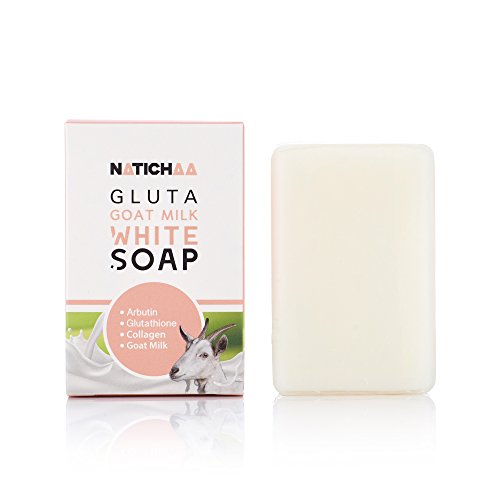 Glutathione & Goat Milk Whitening Soap - Natural Lightener Formula With Coconut Oil, Vitamins, Collagen And Arbutin For Smooth And Soft Skin, Skin Tone Correction & Dark Spots Elimination