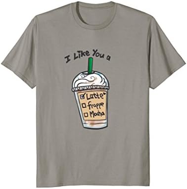 Mens I Like You A Latte Chic Shirt Medium Slate