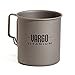 Vargo Titanium Travel Mug | Titanium Coffee Cup with Folding Handles | Light Weight 450 ml Capacity (15 Ounces) Travel Cup | 2.2 Ounces (62 grams) Model T-406