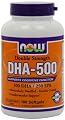 NOW Foods DHA-500, 180 Softgels (Pack of 3)