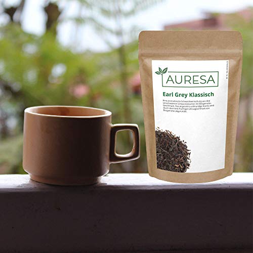 AURESA Schwarztee Earl Grey Klassisch | Mischung aus drei verschiedenen Schwarzteesorten | Vollmundig und angenehm – Bild 4
