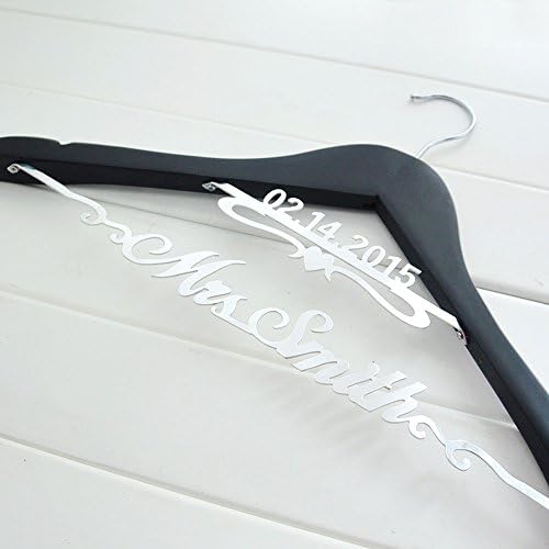 Bride Hanger, Personalized Wedding Hanger , Dress Wedding Party Gift, Bridesmaids Gift, Double Hanger,Wedding Name Hanger