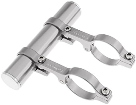 CUTICATE Handlebar Extender Bike Double Flashlight Holder Mount for 31.8mm Handlebar