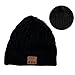 Onedayshop Unisex Wireless Beanie Knitted Winter Warm Music Hat with Built in Stereo Headphone Speaker (Black)