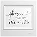 Andaz Press Wedding Party Signs, Formal Black and White, 8.5-inch x 11-inch, Please Leave Your Wishes for the New Mr. & Mrs., 1-Pack