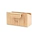 MobileVision Bamboo Caddy Add-On for File Folder Desktop Organizers; Compartment & storage space fits pens, pencils, keys, & other stationary items