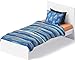 Chital Unisex Twin Bed Sheets | 4 Pc Gender Neutral Kids Bedding Set | Winter Snowflake Print | 1 Flat & 1 Fitted Sheet, 2 Pillow Cases | Durable Super-Soft, Double-Brushed Microfiber | 15” Deep
