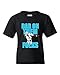 Dab On Them Folks Football Sports Dance Funny DT Youth Kids T-Shirt Tee (Medium, Black)