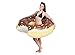 BigMouth Inc. Chocolate Donut Pool Float, Funny Inflatable Vinyl Summer Pool or Beach Toy, Patch Kit Included, Giant Swim Tube, Fun Summer Toy