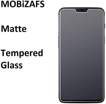 MOBiZAFS Matte Screen Protector Anti-Glare & Anti-Fingerprint Tempered Glass Compatible with OnePlus 6