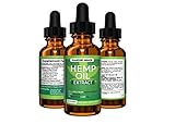 Full Spectrum Hemp Oil Drops - Promotes Anxiety Relief, Reduces Stress and Chronic Pain, Anti-Inflammatory and Sleep Aid (No THC) W/Omega 3, 6 & 9 Oils | Mint Flavor