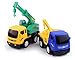 WOToy4U 1:64 Car Toys for Boys, Push and Go Friction Powered Car Toys, Construction Toy Truck Set, Truck Crane, Tow Truck