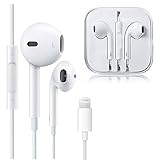 Lightning Earphones,With Microphone Earbuds Stereo Headphones and Noise Isolating headset Made for iPhone 7/7 Plus iPhone8/8Plus iPhone X Earphones,Support all iOS system