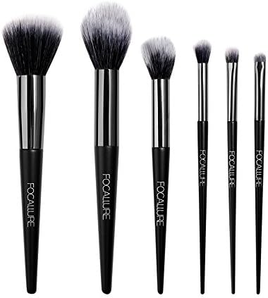 Sansee 6Pcs Eyeshadow Blending Makeup Brush Set Powder Foundation Eyeliner Brushes Set Cosmetic Concealer Brushes Make Up Brush Set