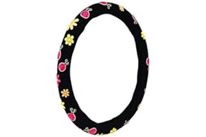 Mayco Bell Automotive Women Embroidery Cute Car Steering Wheel Cover (Beatles)