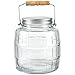 TrueCraftware 1 Gallon - Glass Barrel Jar with Lid and Handle