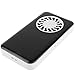 WoneNice Mini Usb Bladeless Fan Rechargeable Ultra-thin Handheld Air Conditioning Fan, Battery Operated Summer Personal Pocket Fan, Black