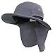 LETHMIK Fishing Neck Flap Sun Hat,Outdoor Sun Protection Hunting Hiking Wide Brim Safari Cap