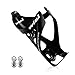 Wiel 100% Full Carbon Fiber Bicycle Bike Light Drink Water Bottle Cage Holder (2Pcs All Black)