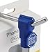 Betertek Peg Hook Locks, Blue 50pcs Hook Stop Lock Anti Theft Peg Locks for Retail Security Display Hook Lock Magnetic Stop Locks for Slatwall and Pegboard Hooks