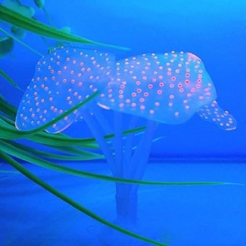 Oh! Ornament Artificial Plant Grass Coral Lotus for Fish Tank Aquarium D?cor Coral Red No.22