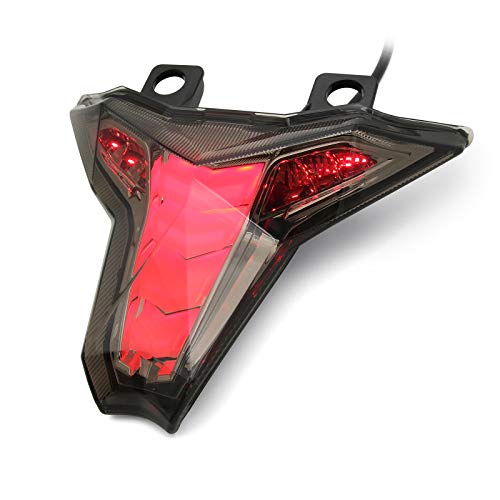 LED Tail Light Smoke Lens Integrated Brake Turn Signal Light For KAWASAKI 2014-2019 Z1000 / 2016-2019 Ninja ZX-10R ZX-10RR - Smoke Lens