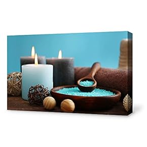 Canvas Wall Art for Living Room,Bedroom Home Artwork Paintings Candle Ready to Hang - 12x18 inches
