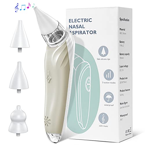 Horigen Nasal Aspirator For Baby, Rechargeable Nose Sucker For Baby