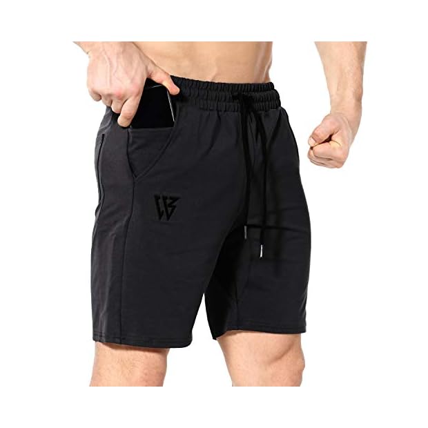 ZENWILL Mens Gym Running Shorts, Workout Athletic Bodybuilding Fitness