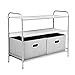 MaidMAX Closet Storage Organizer, 2nd Generation Clothes Organizer Collection with 3 Tier Shelves and 2 Collapsible Drawers for Gift
