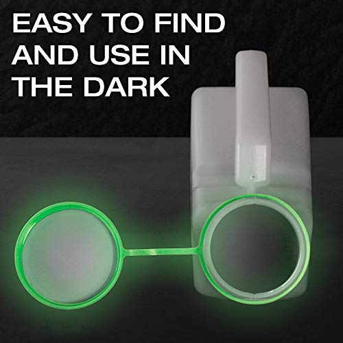 Urinals for Men Glow in The Dark Lid by Tilcare (3 Pack) 32oz/1000mL