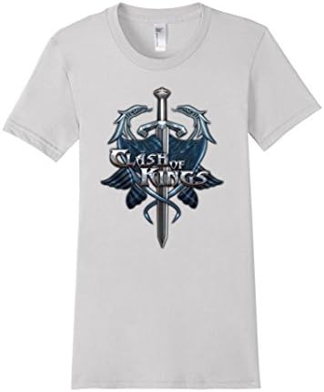 Women's Clash of Kings: Alliance Flag Series T-shirt (Cure) XL Silver