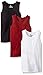 American Hawk Little Boys 3 Piece Pack Pocket Tank Top, Marled Dark Red/White/Black, 5/6