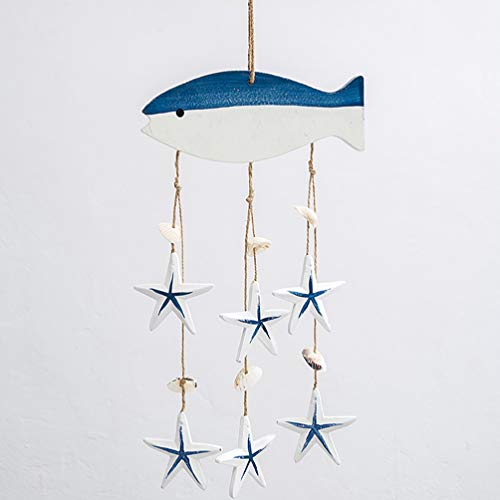 NUOBESTY Nautische Ornamenten Houten Wind Klokken Decoratieve Windgong Nautische Wand Decor Voor de Kinderkamer… - Image 4
