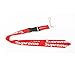 Urban Streetwear Lanyard Supreme Lanyard Red- Latest Fashion Design Neck Strap Keychain Holder Ring Style for Keys Phones Bags Accessories (Red)