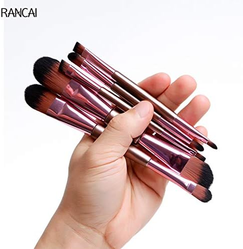 Best Quality - Eye Shadow Applicator - New 5pcs Double Ended Makeup Brushes Rose Golden Cosmetics Brushes Eyebrow Powder Lips Shadows Make Up Tools Kit - by Mariahanan - 1 PCs